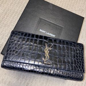 YSL Crocodile Clutch